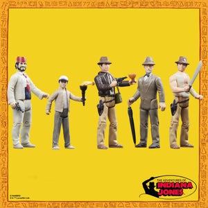 Hasbro 5-Pack Kenner Indiana Jones Action Figures - Wave 2