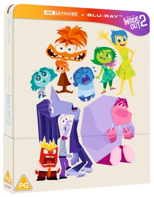 Disney Pixar's Inside Out 2 4K Ultra HD & Blu-ray Steelbook