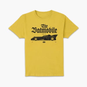 BATMAN Batmobile Profile Lt Unisex T-Shirt - Yellow